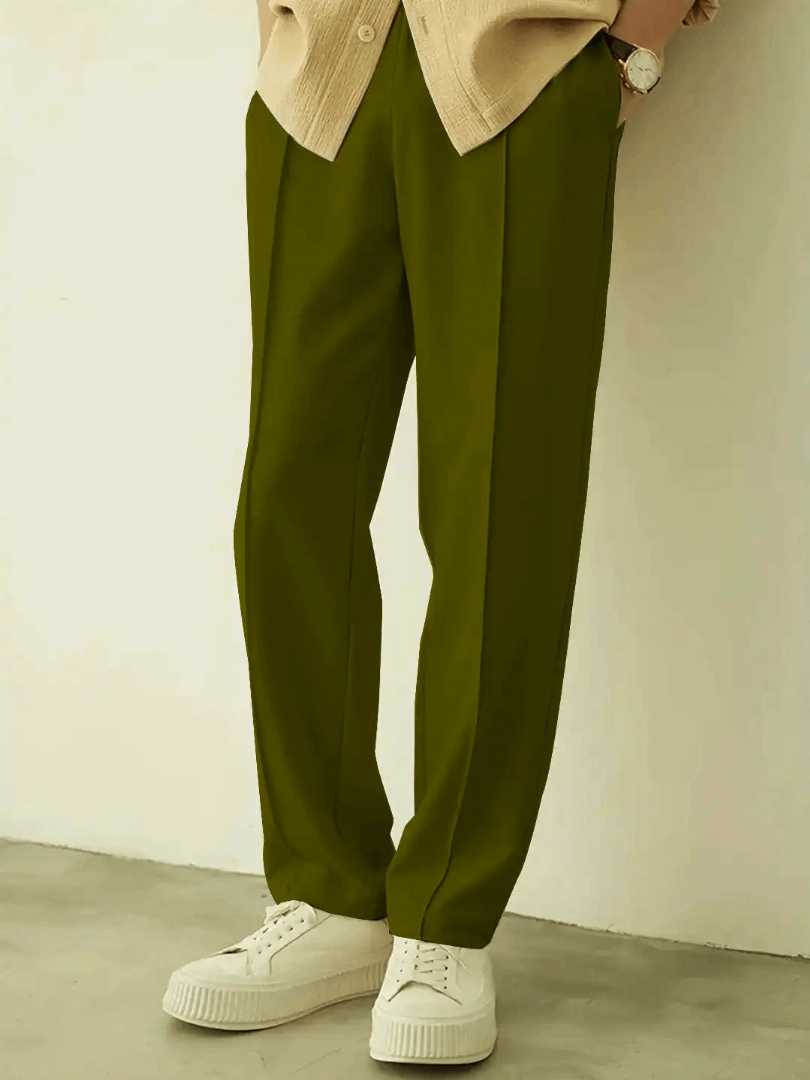 Formal,Pant,Cutting,Trouser,For,Men,(Olive)