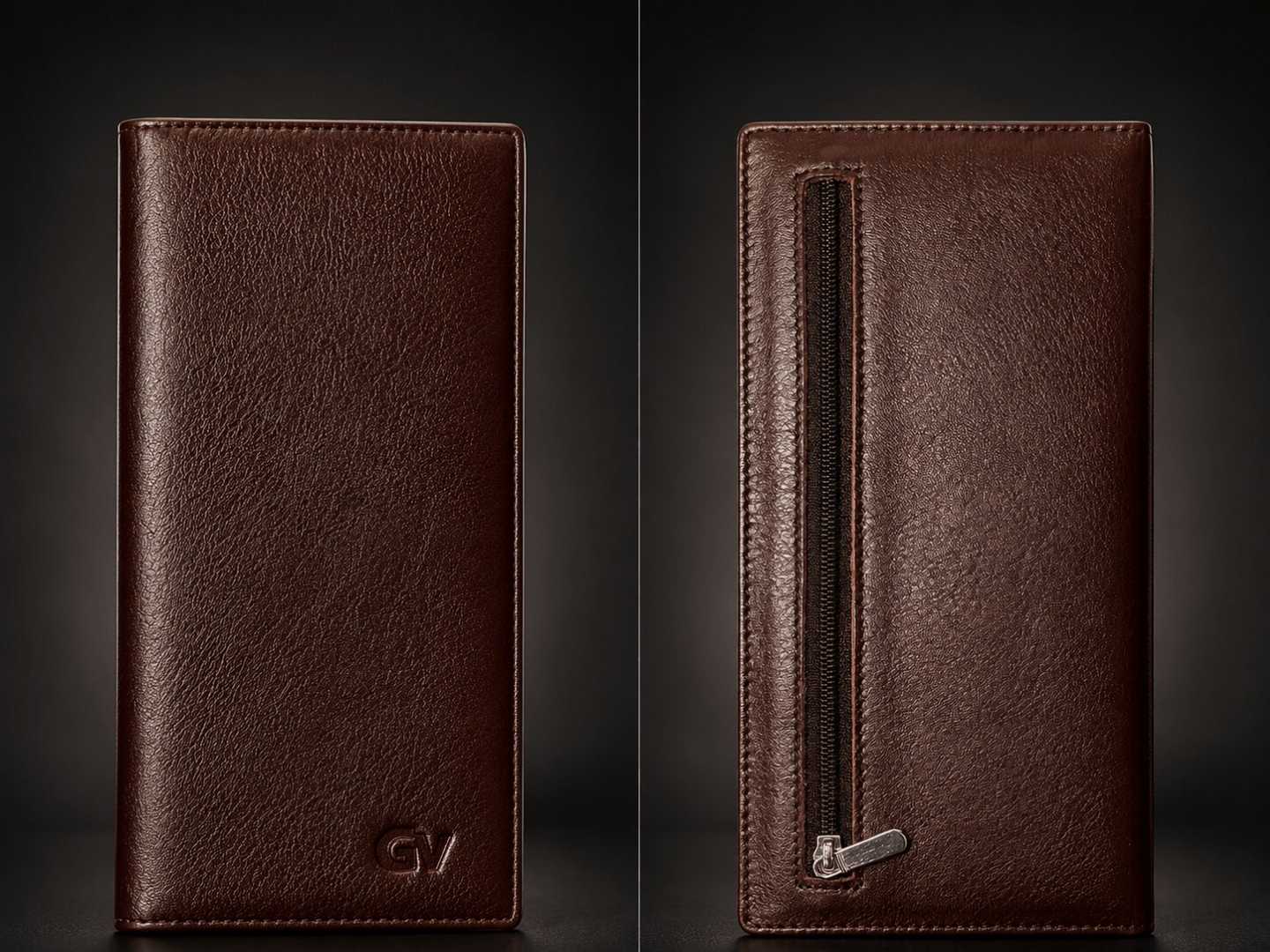 Premium,Genuine,Leather,Wallet,(Chocolate)