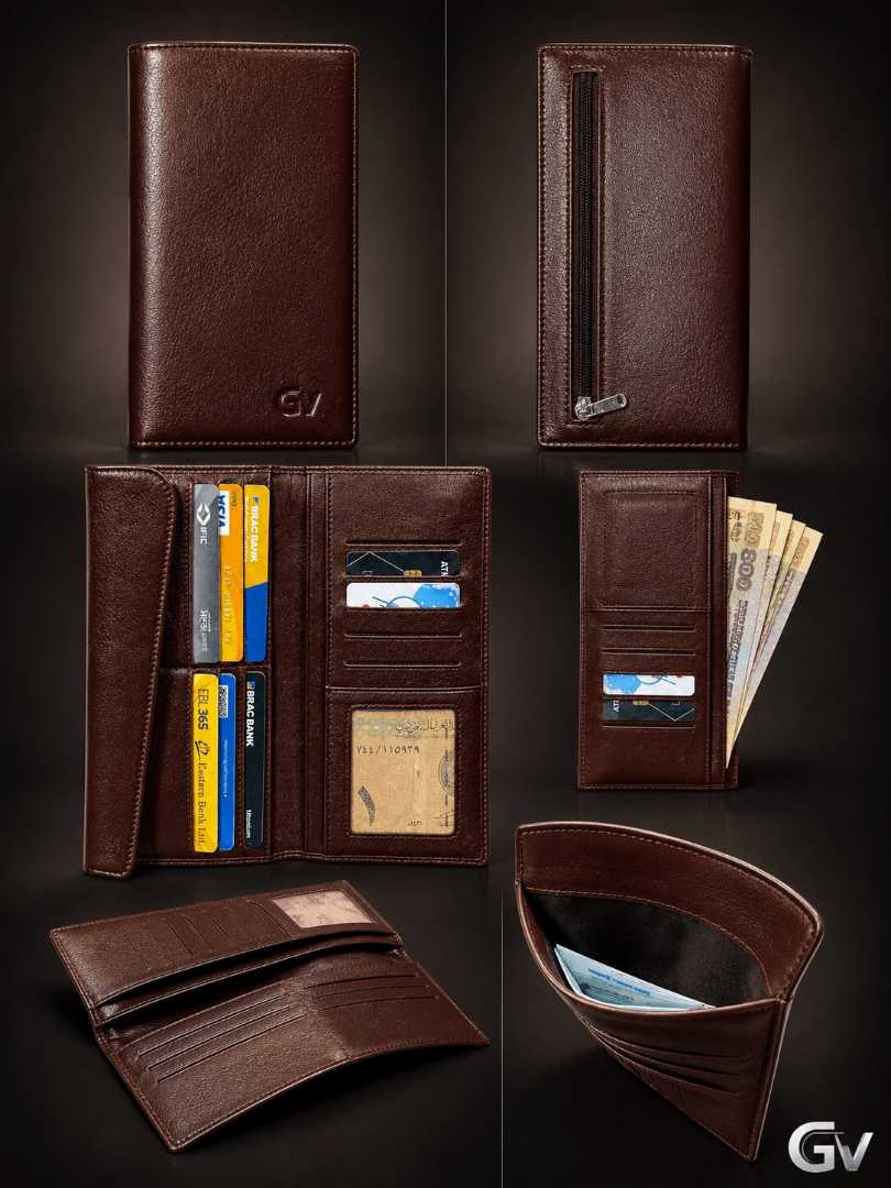 Premium,Genuine,Leather,Wallet,(Chocolate)